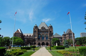 Ontario Legislature building.