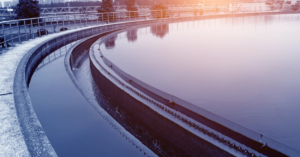 Wastewater treatment plant.