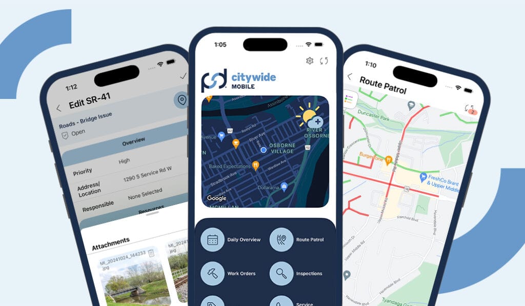 Mobile platform feature screen