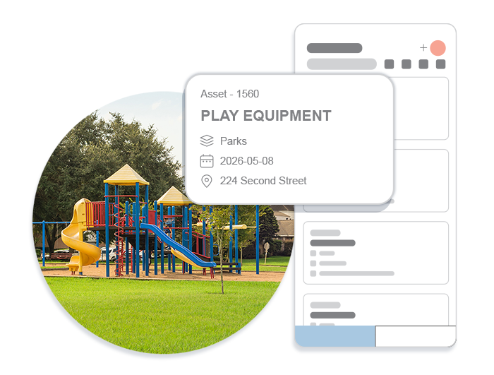 Image of Citywide Asset Collector enhanced feature and image of playground.