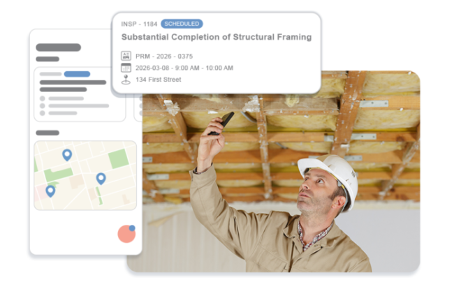 Image of Citywide software and inspector on site.