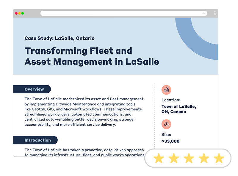 Image of browser window showing LaSalle Case Study.