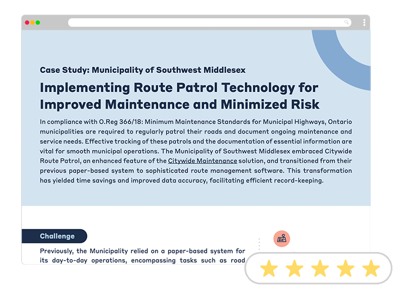 Image of browser window showing Southwest Middlesex Case Study.