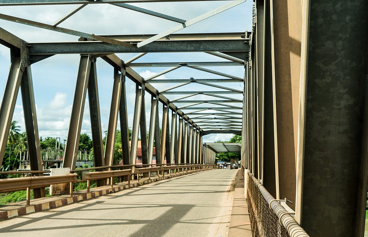 the old bridge in a small town